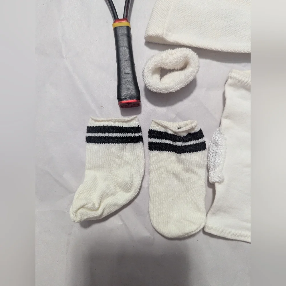 American Girl Doll Tennis Outfit With Racket - Picture 3 of 9